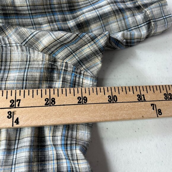 Wrangler Pearl Snap Shirt Mens 3XL Short Sleeve Multicolor Plaid - Picture 6 of 7